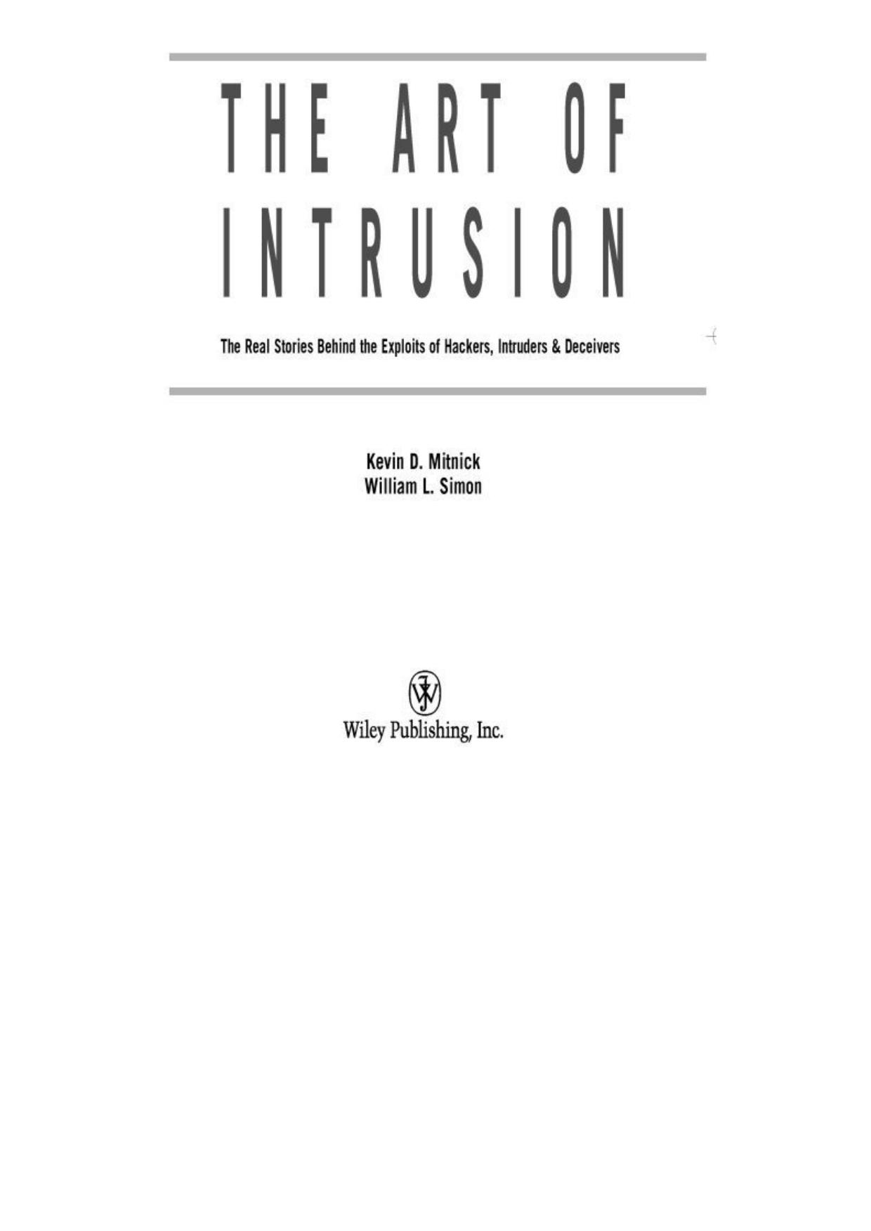 The Art of Intrusion
